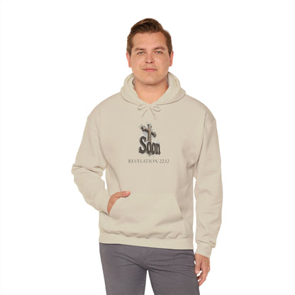 Soon: Revelation – Men’s Christian Hoodie (Dark Lettering)