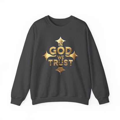 In God We Trust (Gold) - Men’s Christian Sweatshirt