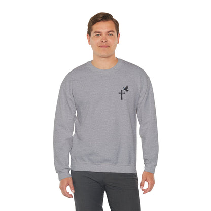God’s Grace: Cross & Ravens Men's Sweatshirt