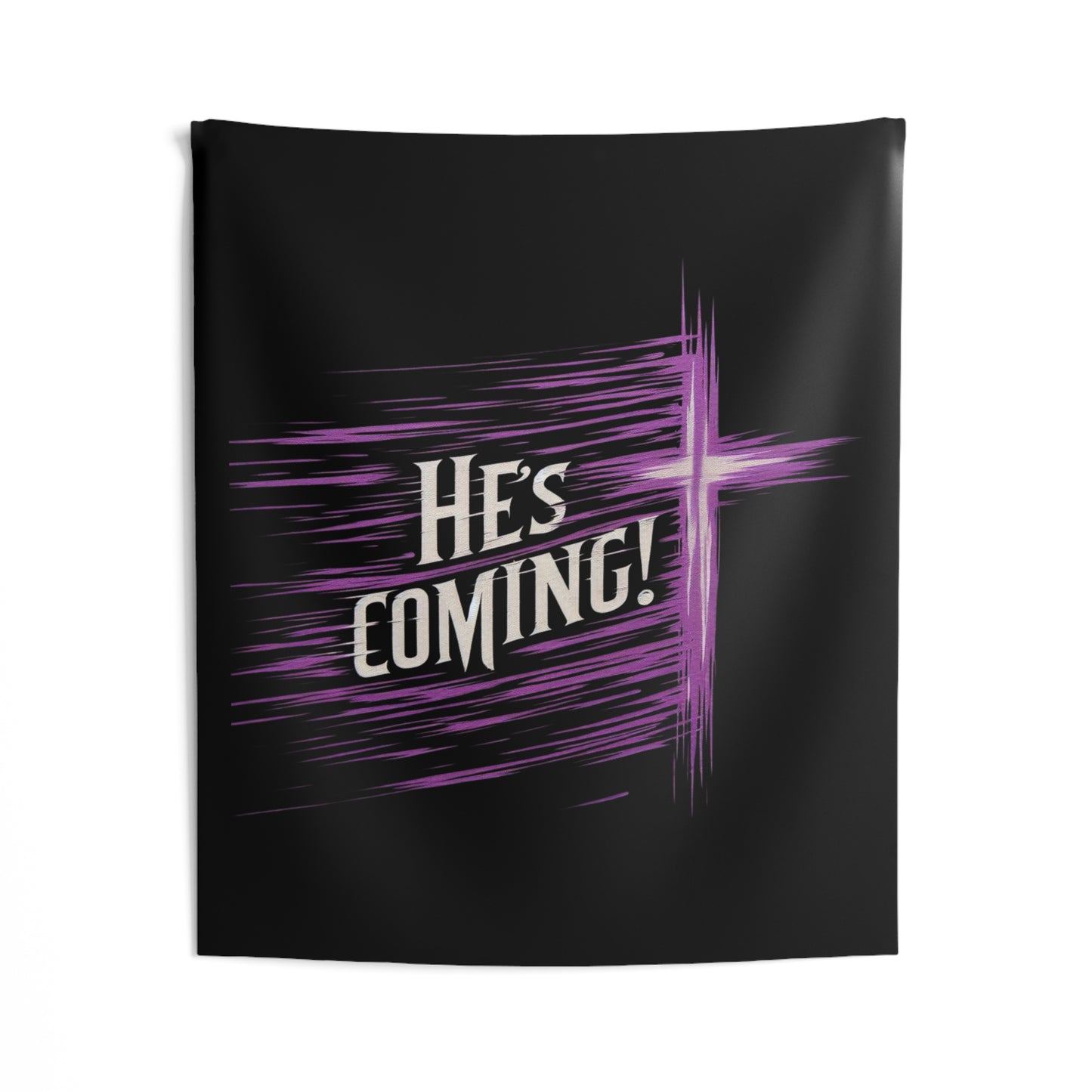 'He's Coming'  Hope’s Embrace – Cross Wall Tapestry