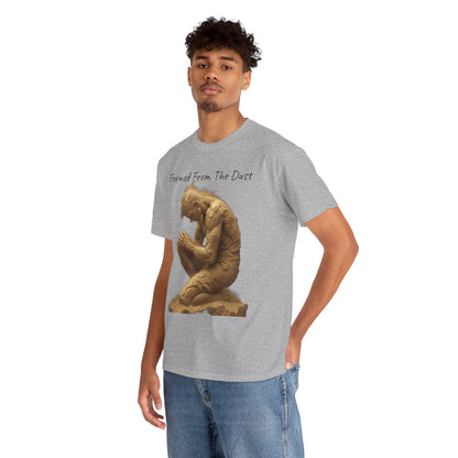 Formed from the Dust | Men’s Christian T-Shirt with Genesis 2:7 (Dark Lettering)