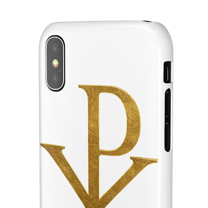 White Chi Rho Snap Case for iPhone – The Way, Truth & Life