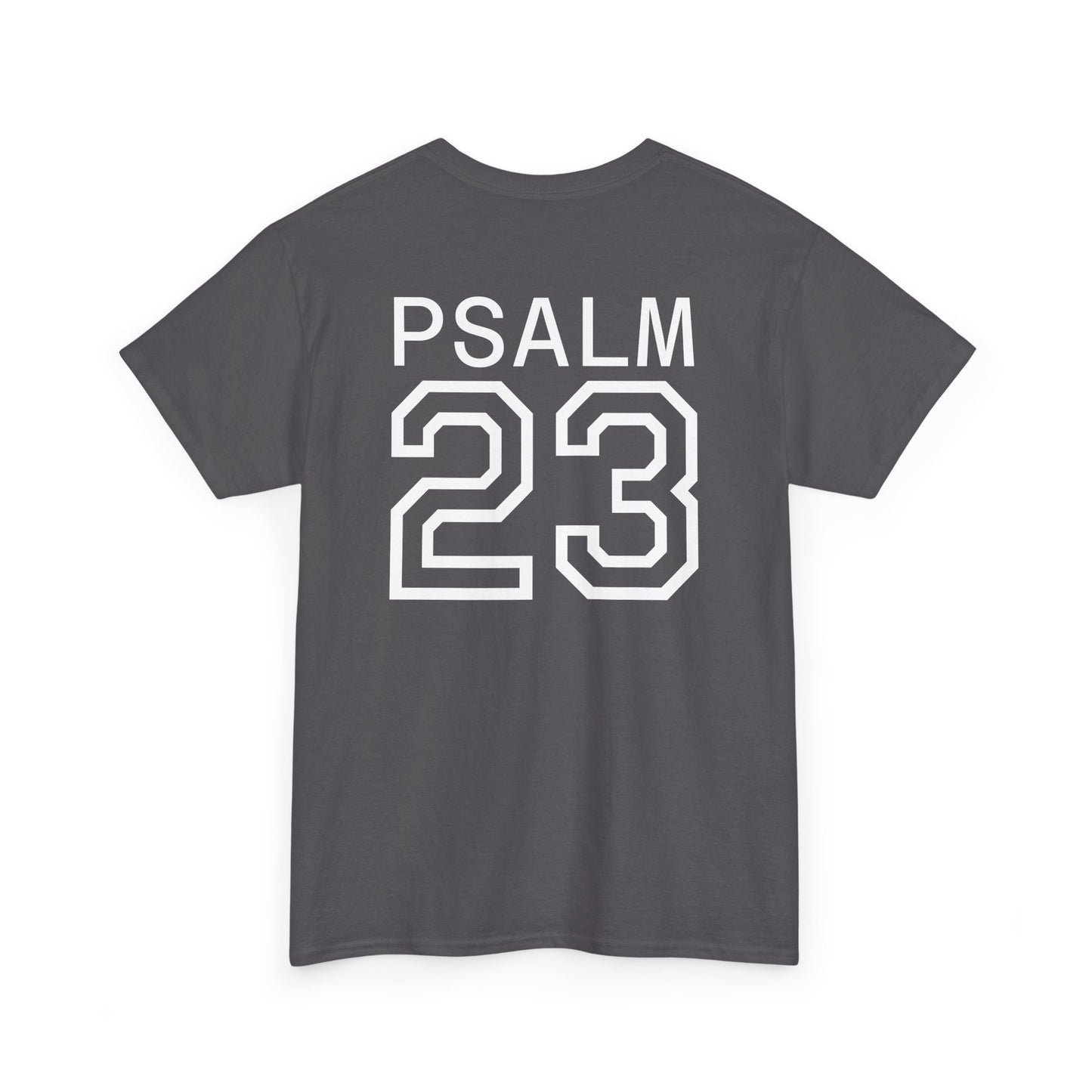 Psalm 23 Men’s T-Shirt – Inspired Sports-Style Shirt (White Numbering)