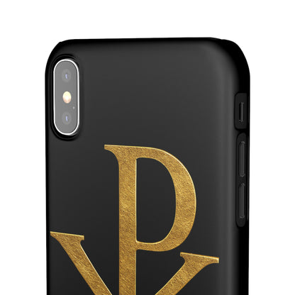 Black Chi Rho Snap Case for iPhone – The Way, Truth & Life