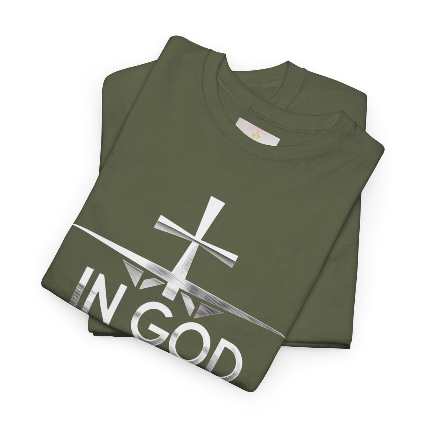 In God We Trust | Men’s Christian T-Shirt with Scripture Back Print