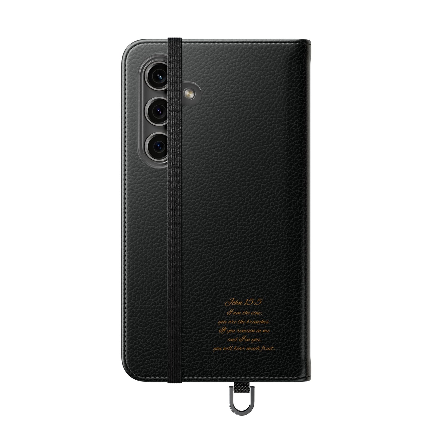 Floral Cross Wallet (black) Case for Samsung– Faith in Bloom