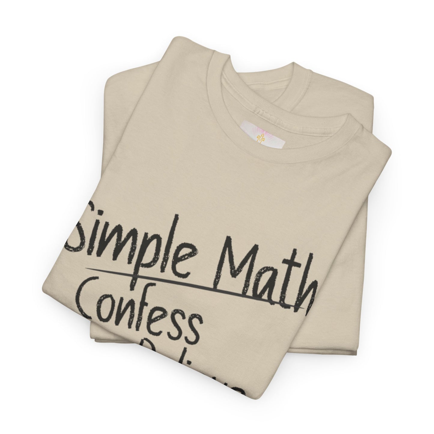 Simple Math of Salvation - Women’s Christian T-Shirt (Black Chalk)