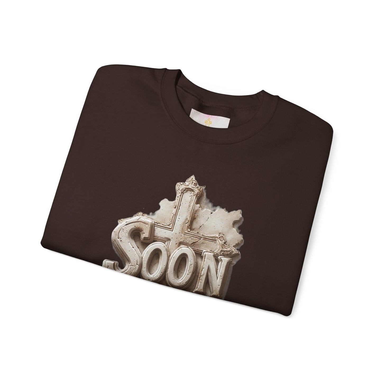 “Soon” Cross Men’s Christian Sweater – Living Testimony