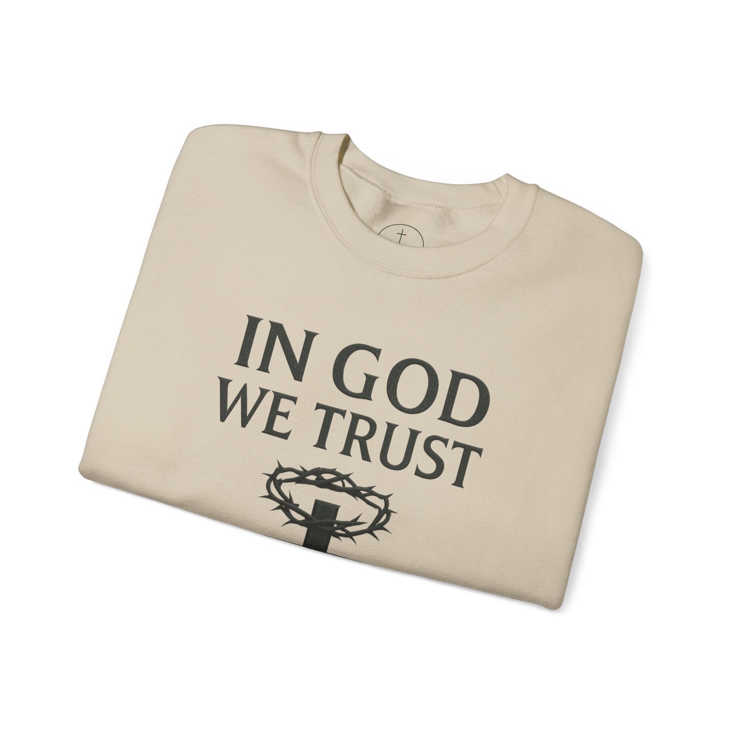 In God We Trust (Crown of Thorns) - Men’s Christian Sweatshirt