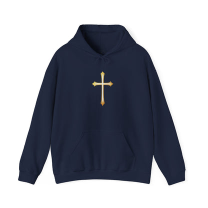 Gold Cross Men's Christian Hoodie