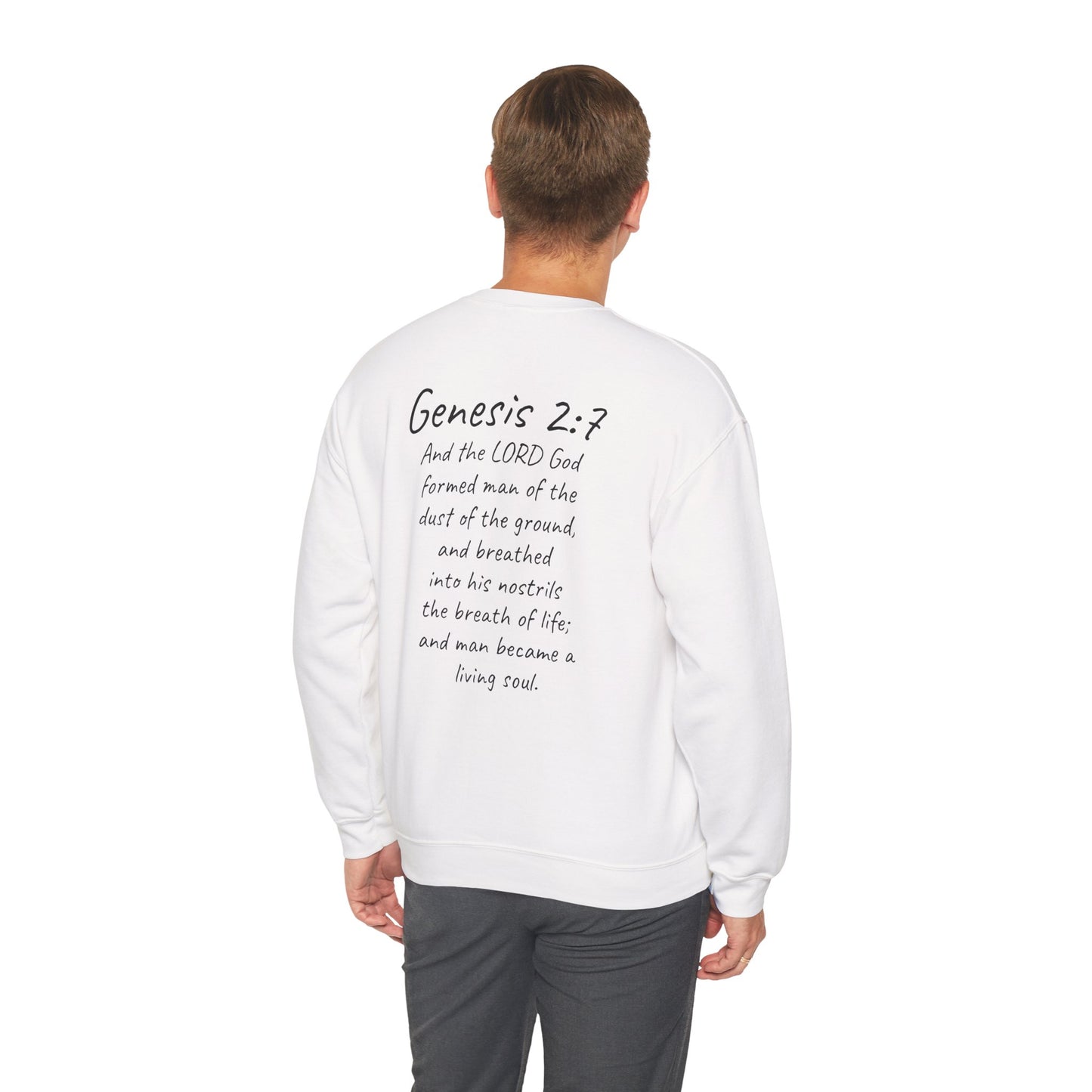 Formed from the Dust (Dark Lettering) - Men’s Christian Sweatshirt