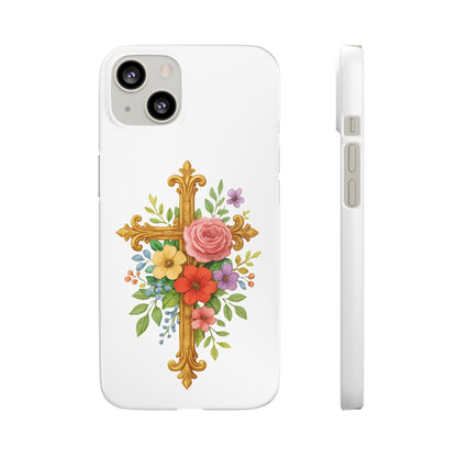 Floral Cross Snap Case for iPhone – Faith in Bloom