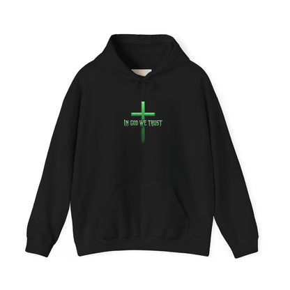 In God We Trust - Women's Christian Hoodie (Green Design)