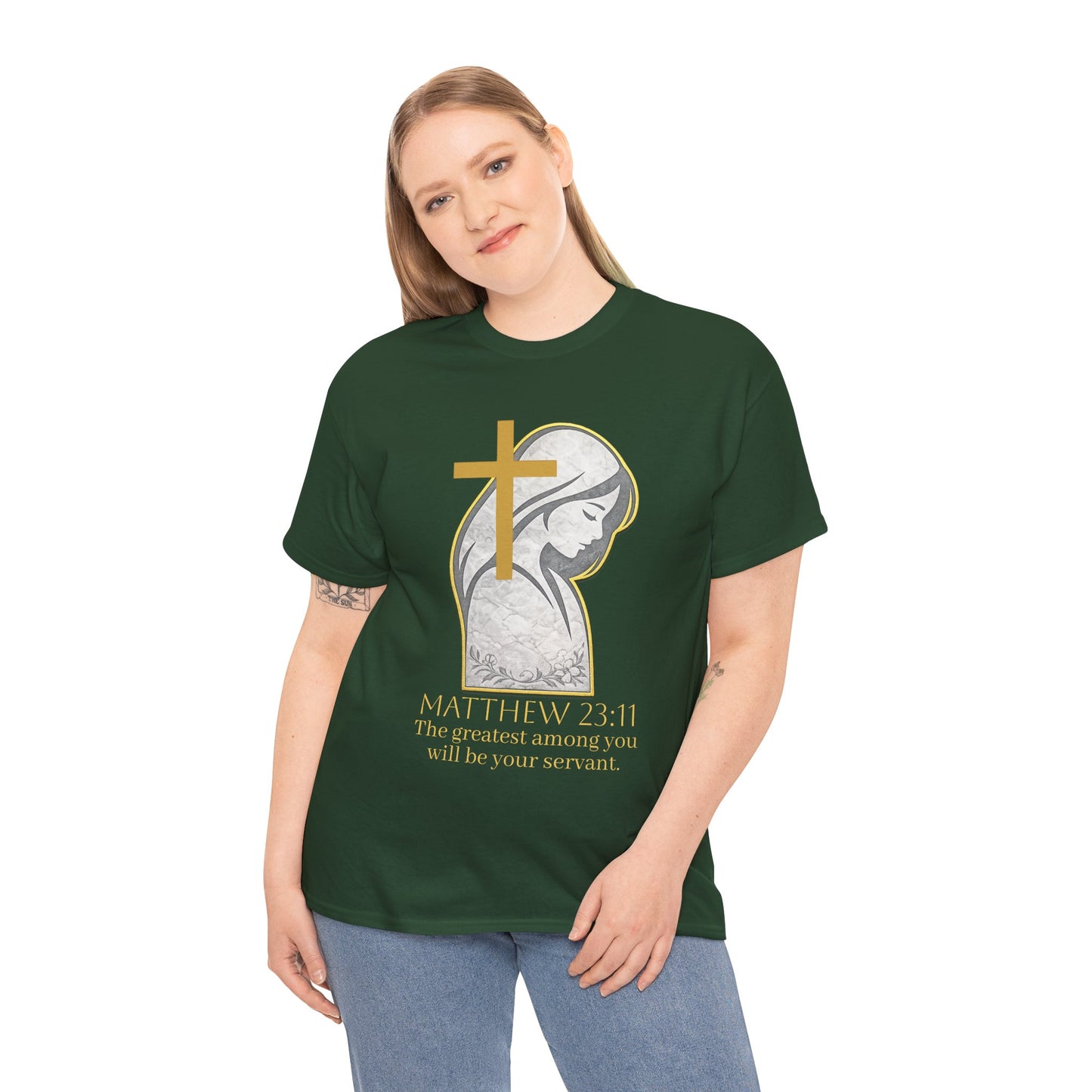 Humble Servant - Women's Christian Tee (Gold Lettering)
