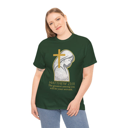 Humble Servant - Women's Christian Tee (Gold Lettering)