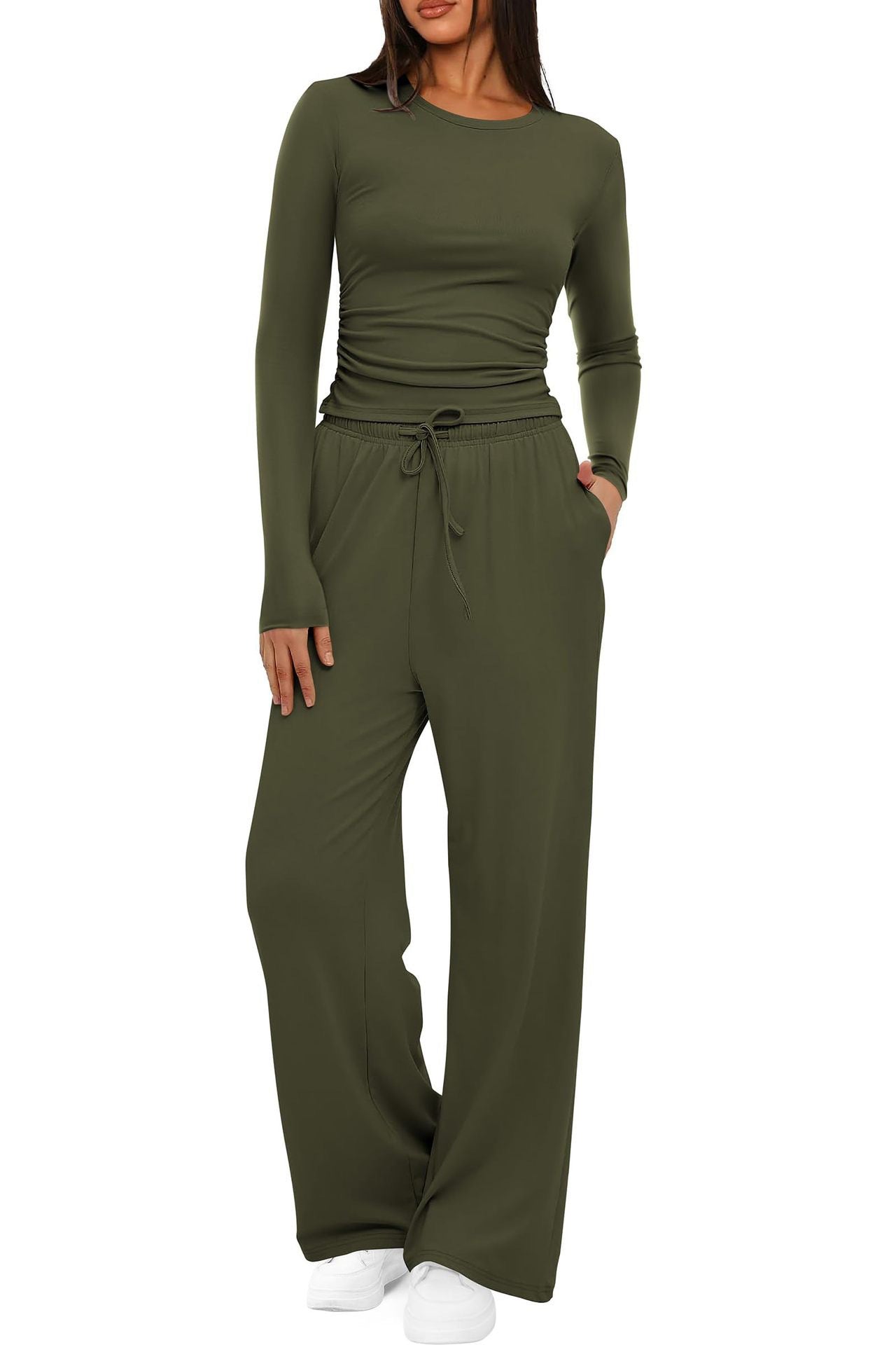 Refined Grace Wide Leg Pants Set