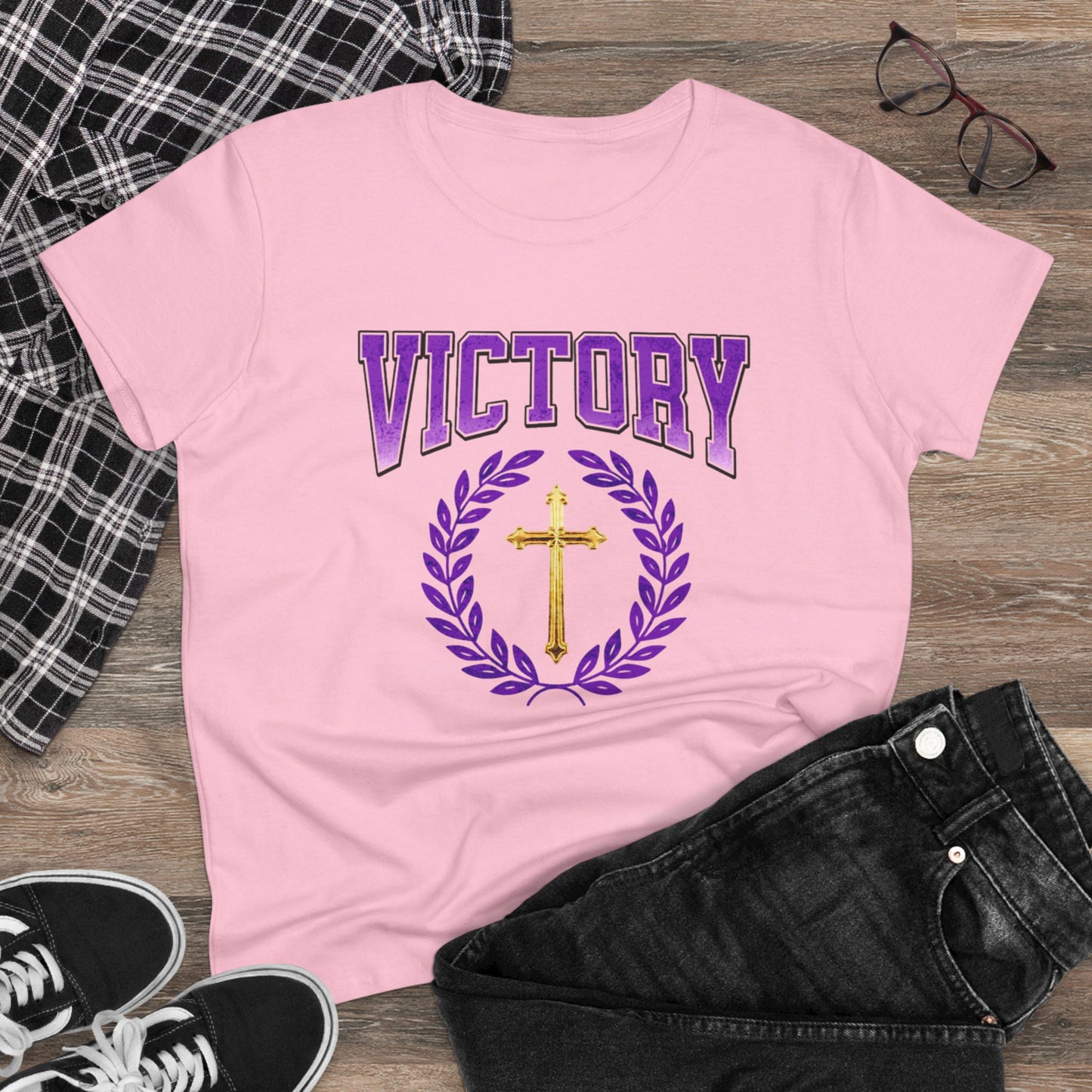 Divine Victory Women’s Tee – Victory in Every Step