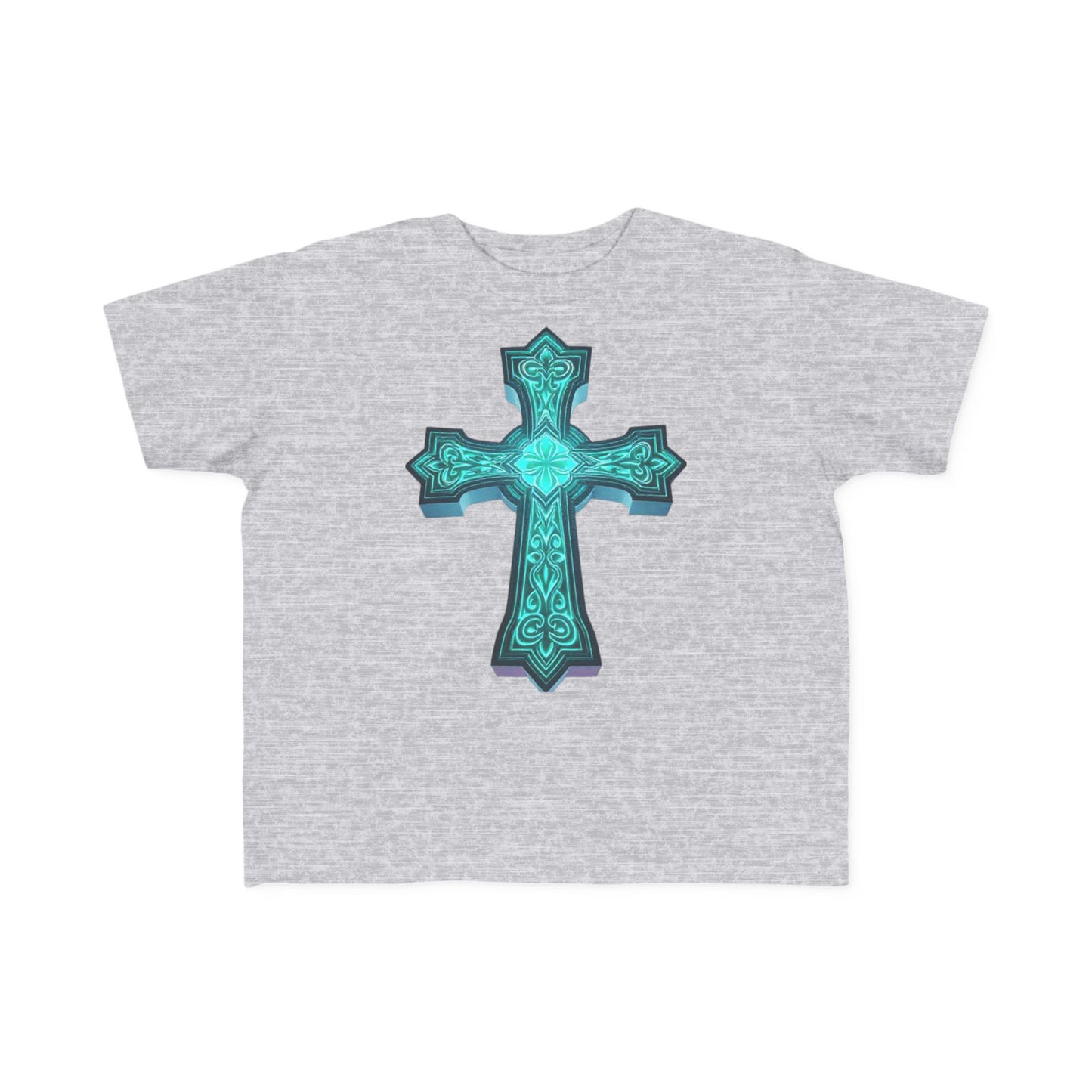 Shine Bright – Toddler Tee with Glowing Cross of Faith