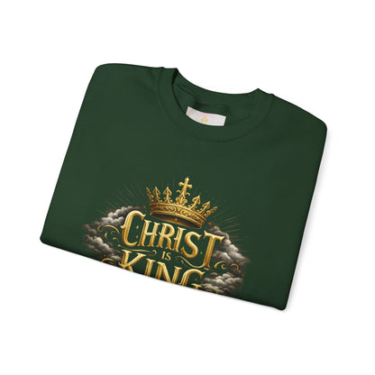 Christ is King (Gold) - Women's Christian Sweatshirt