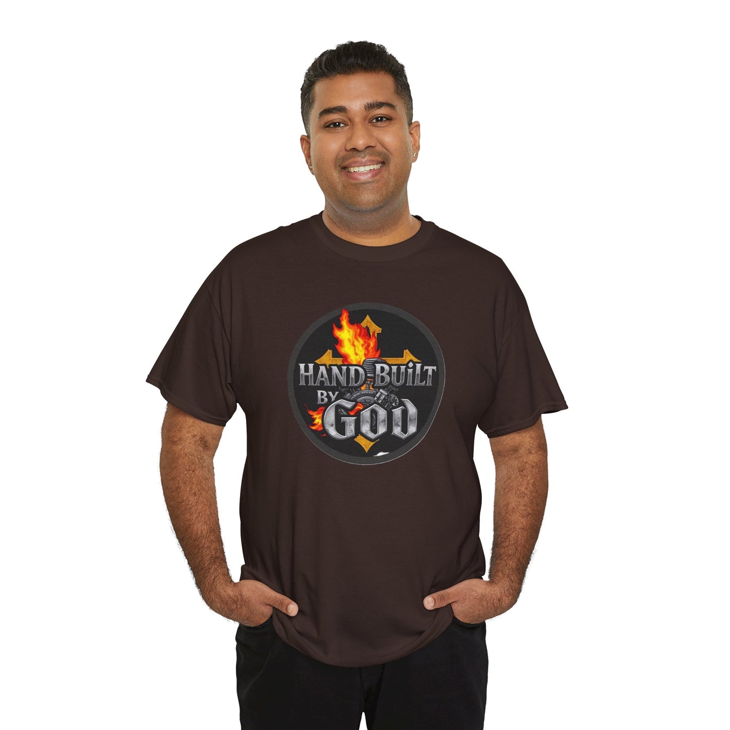 Hand Built By God - Men's Christian T-Shirt