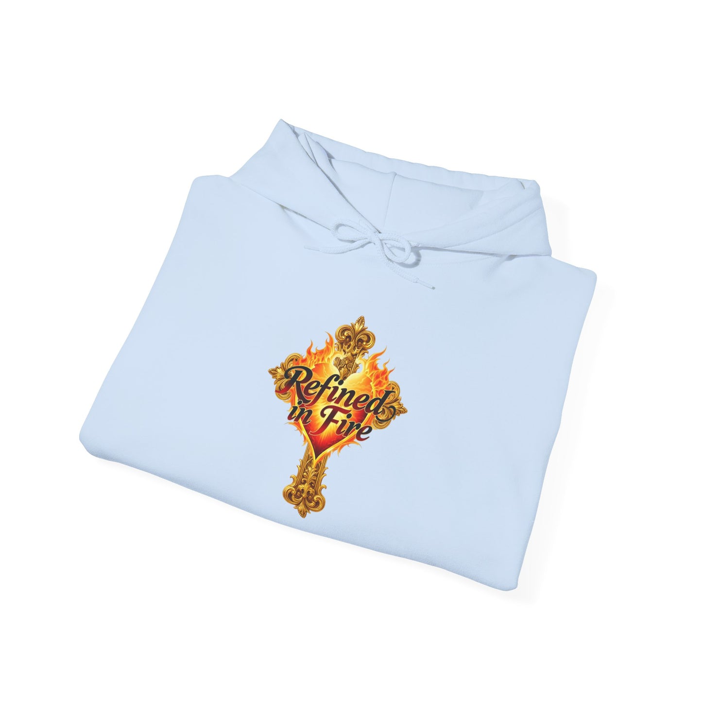 Refined by Fire - Men's Ornate Christian Hoodie