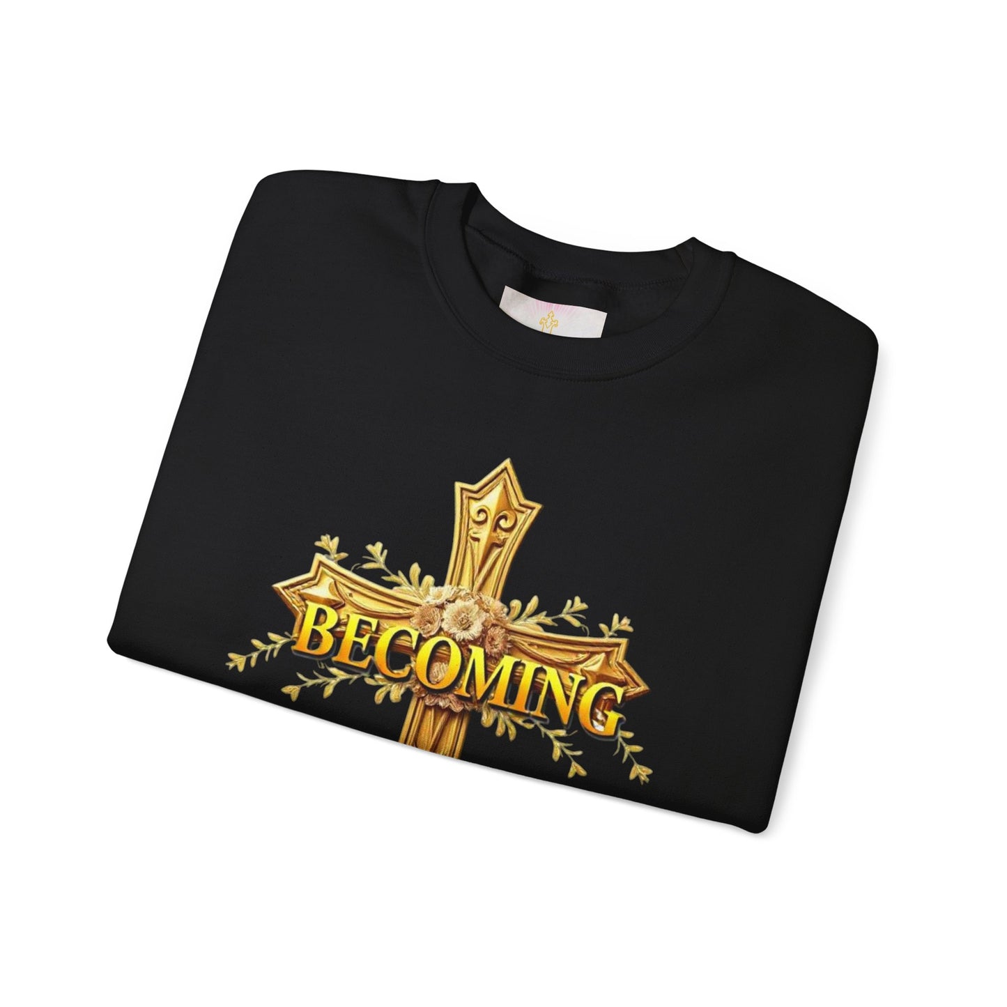 Becoming - Women’s Christian Sweatshirt (Light Lettering)