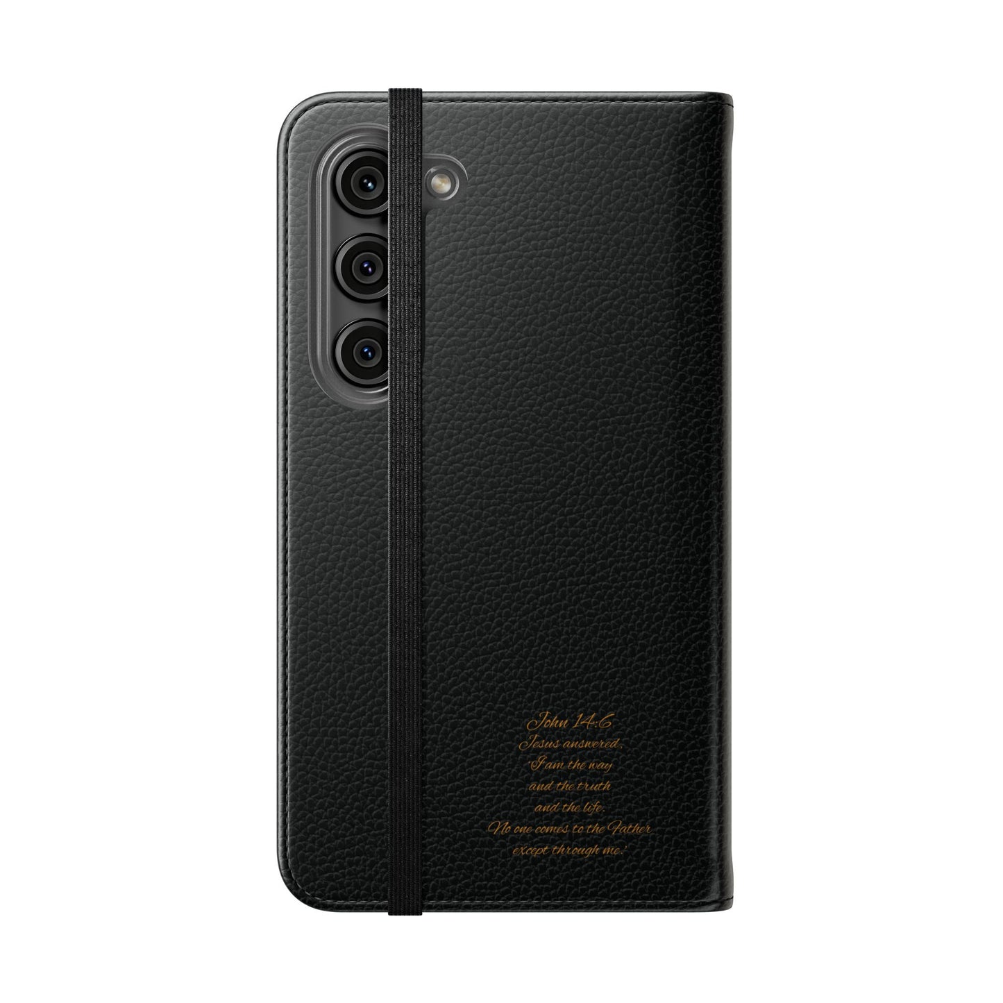 Black Chi Rho Symbol Wallet Case for Samsung– “I am the Way, the Truth, the Life”