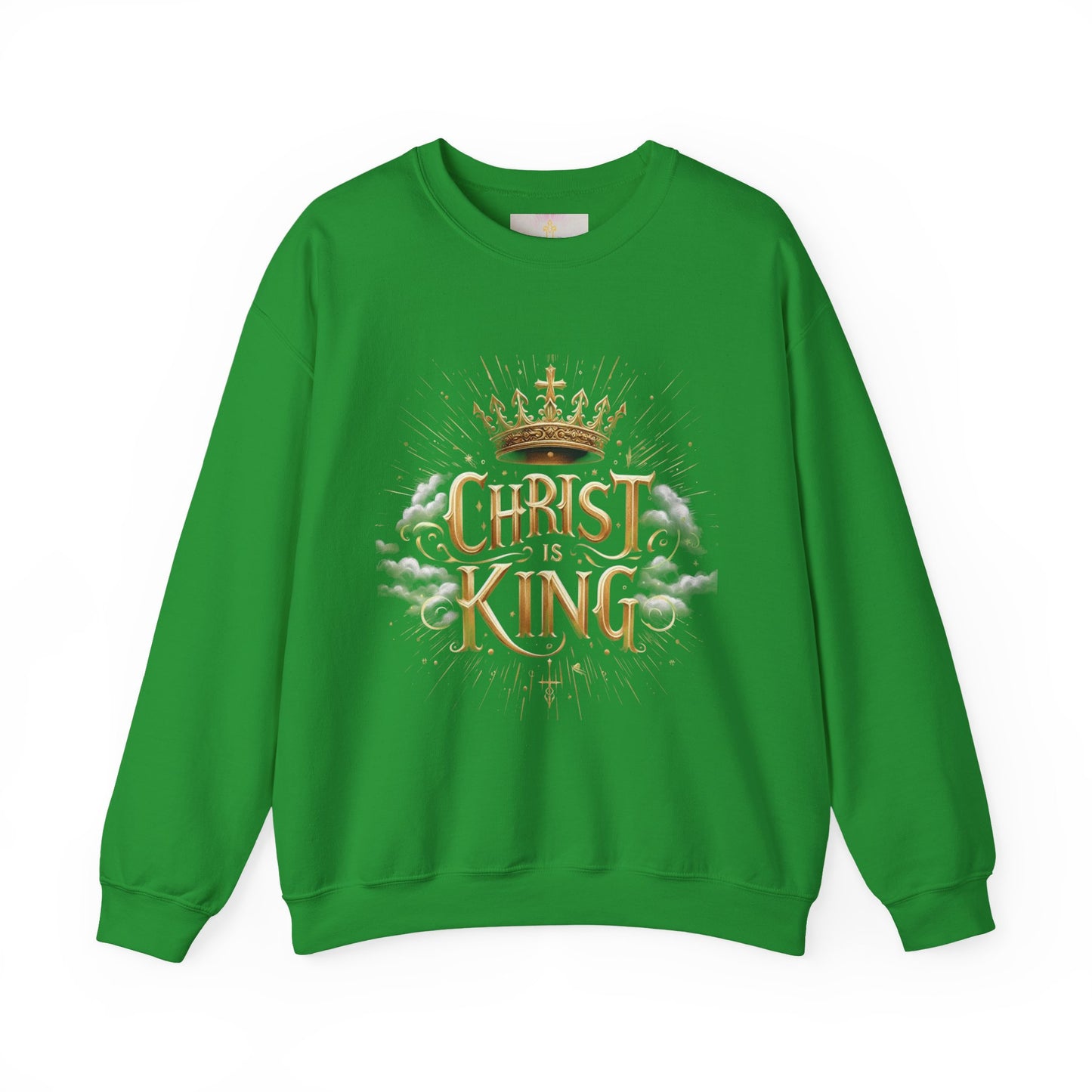 Women’s “Christ is King” Christian Sweatshirt – Bold Faith Statement Pullover