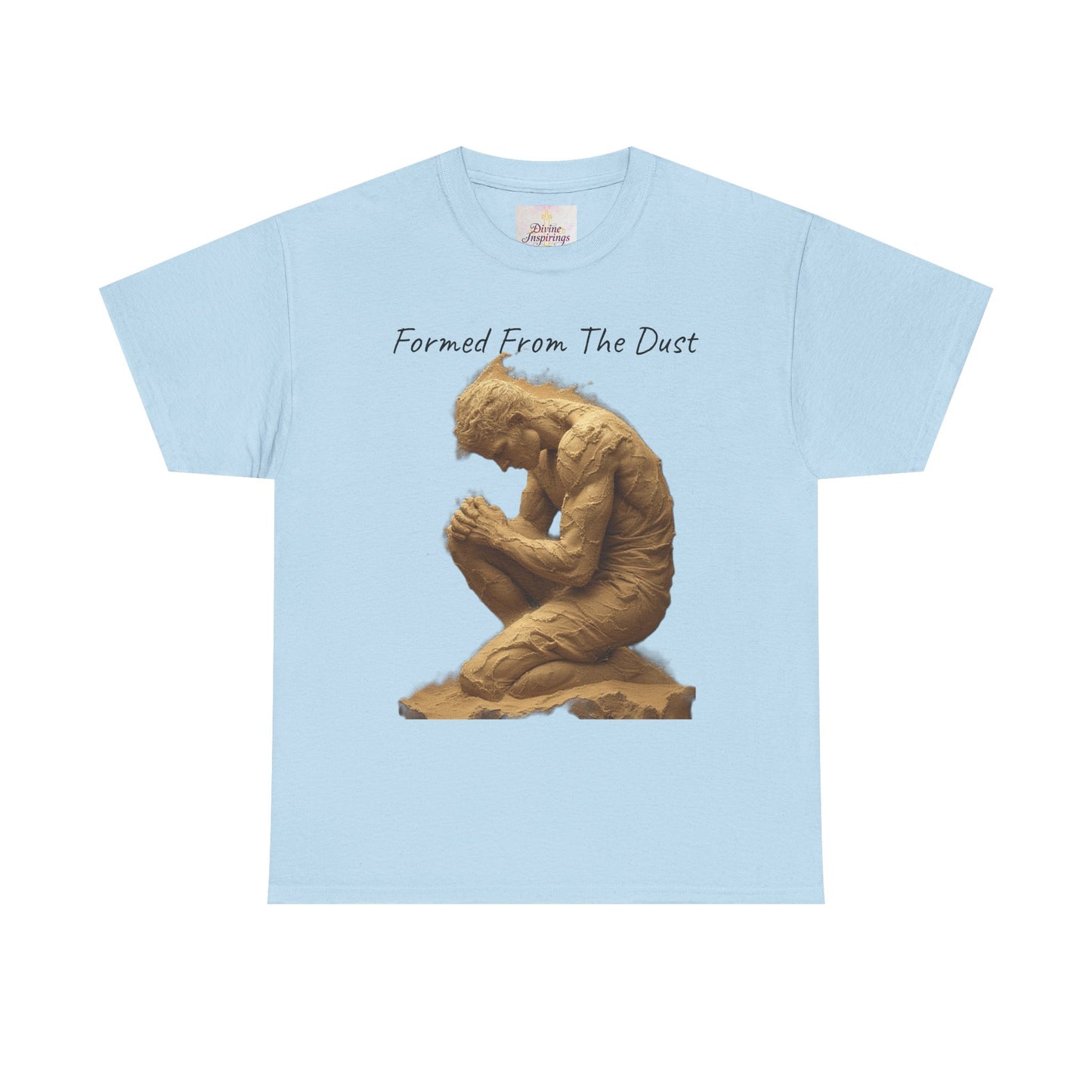 Formed from the Dust | Men’s Christian T-Shirt with Genesis 2:7 (Dark Lettering)