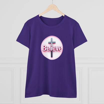 Believe | Women’s Christian T-Shirt with John 11:40