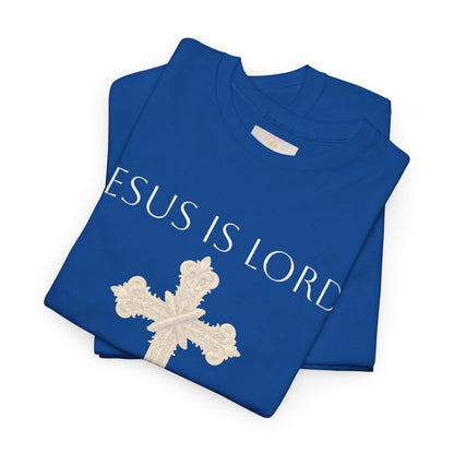 Jesus is Lord - Christian Women's Tee (White Lettering)