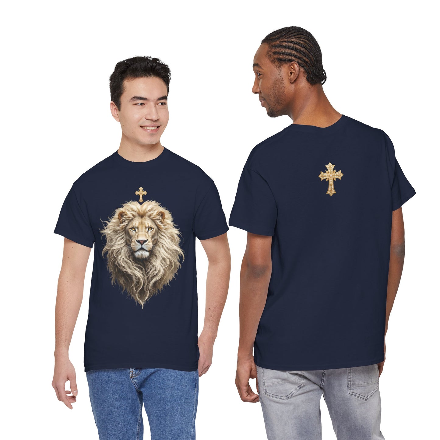 Christ the King (Lion of Judah) — Men's Christian T-Shirt