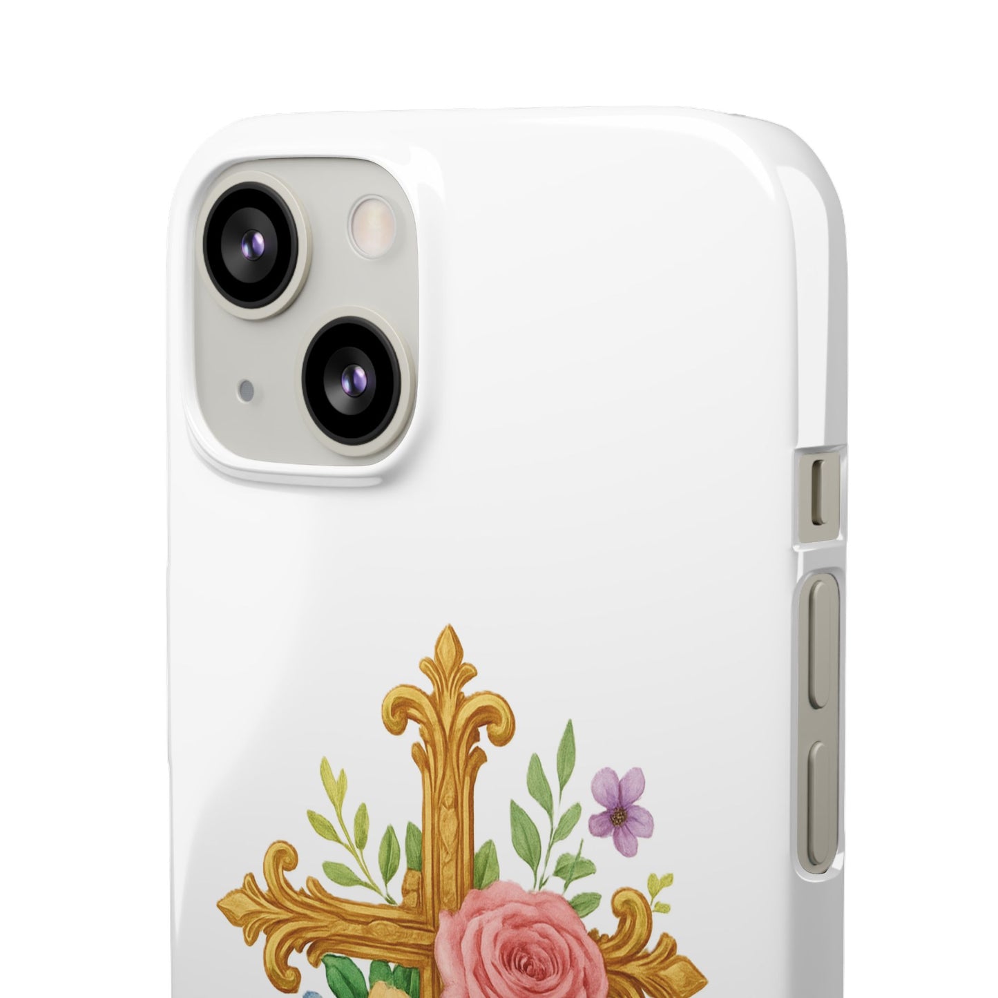 Floral Cross Snap Case for iPhone – Faith in Bloom