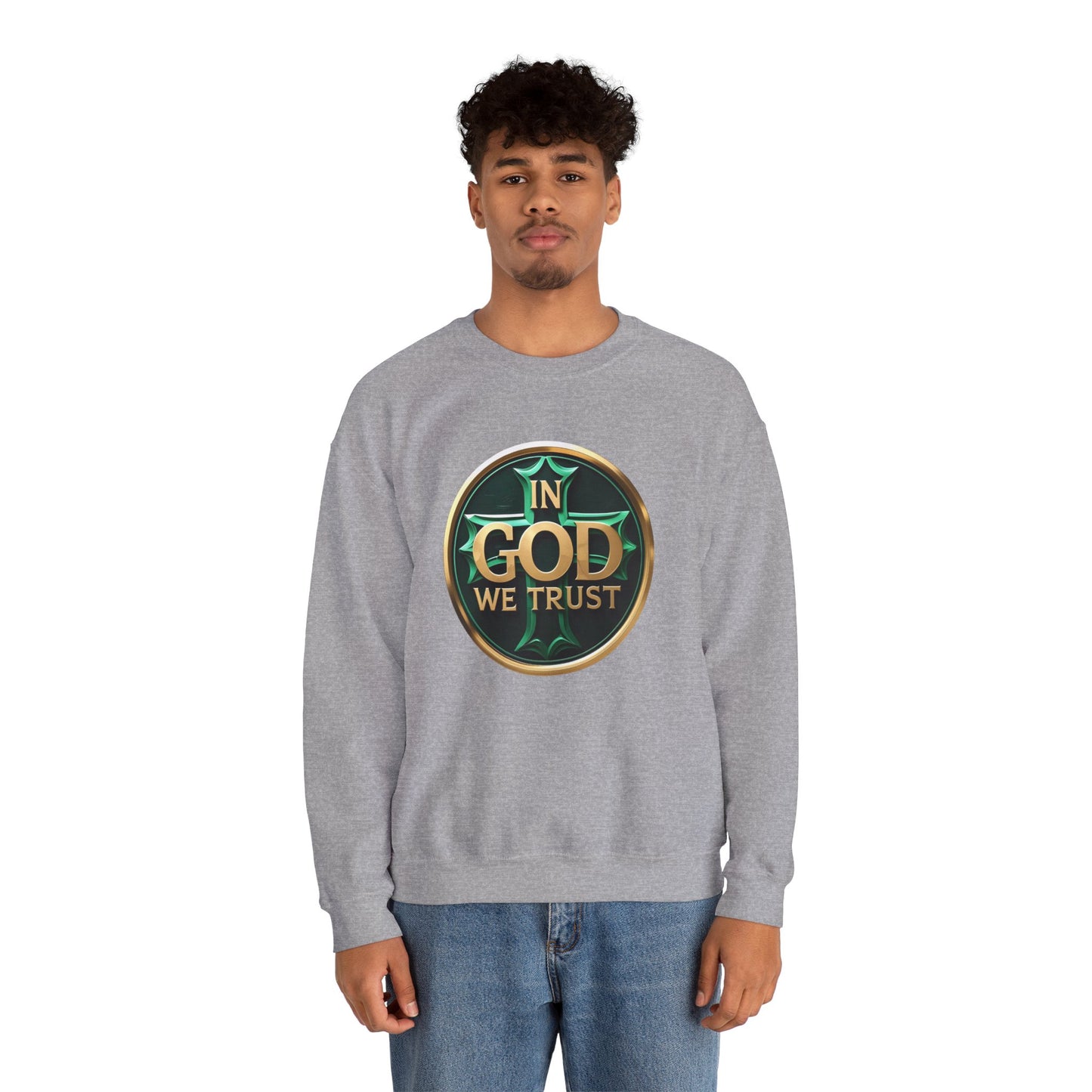 Men’s In God We Trust Sweatshirt – Bold Faith Statement