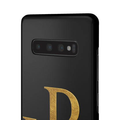 Our Eternal Hope in Christ - Black Chi Rho Snap Case for Samsung