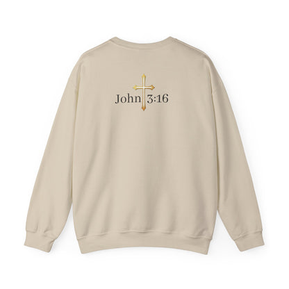 Saved Men's Sweatshirt – Christian Faith Apparel with Cross Design