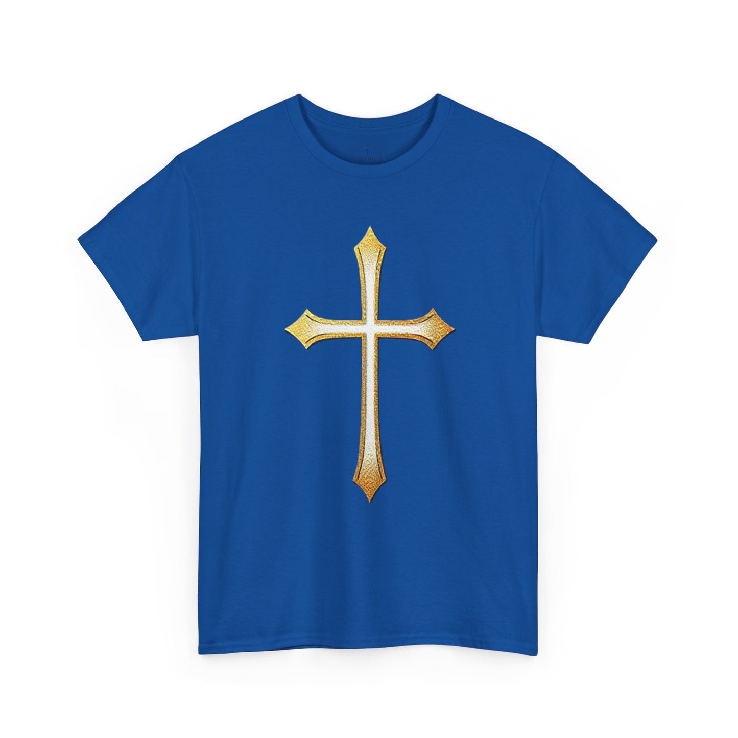 Men’s Gold Cross Tee – Christian Faith-Inspired Apparel
