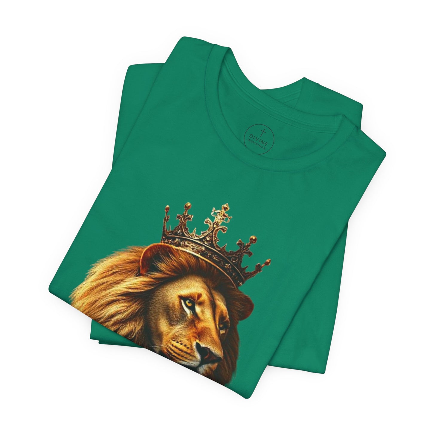 Christ is King Crowned Lion Tee – Inspirational Christian Shirt
