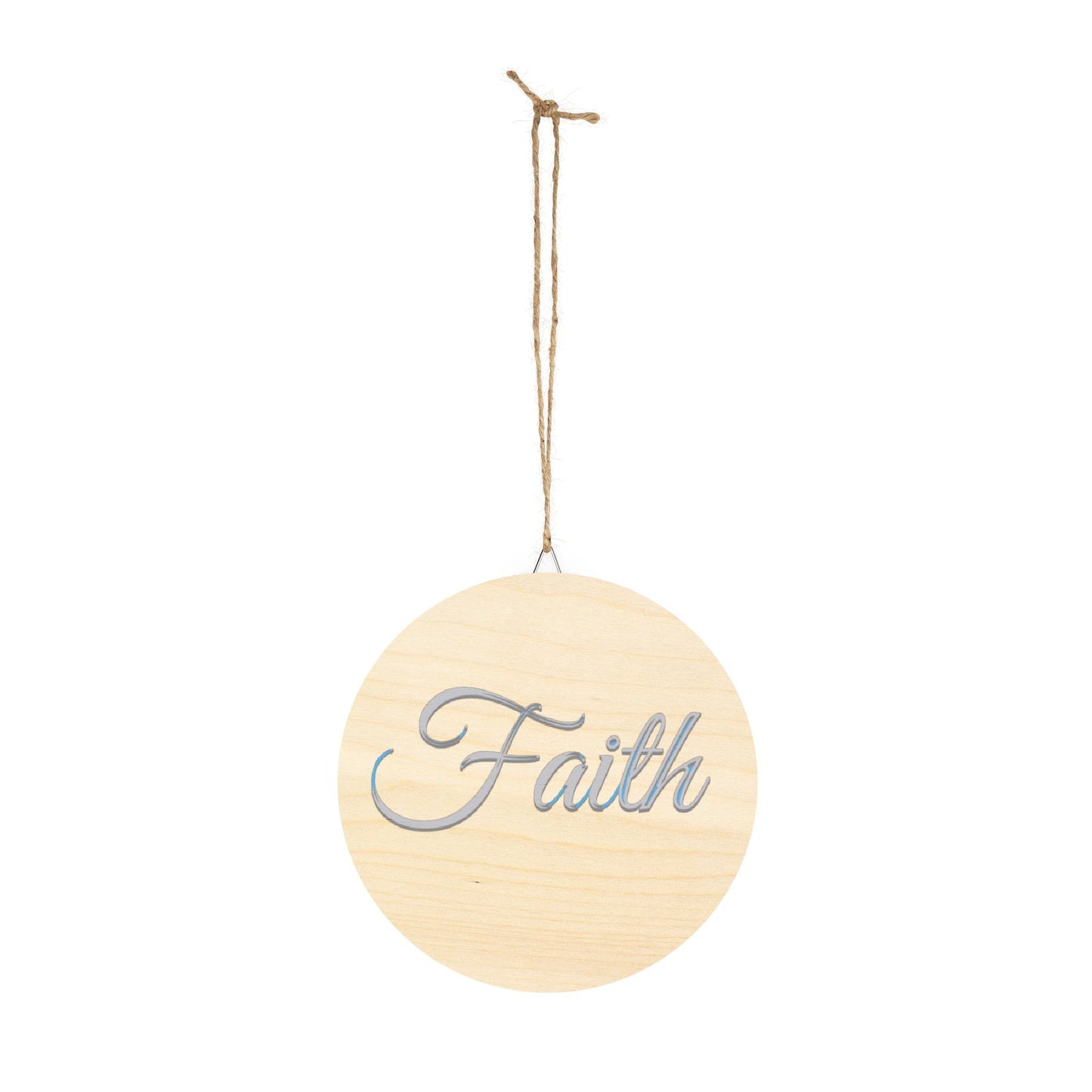 Faith, Hope and Love 'Faith' Wall Hanging  — Inspirational Christian Wooden Décor