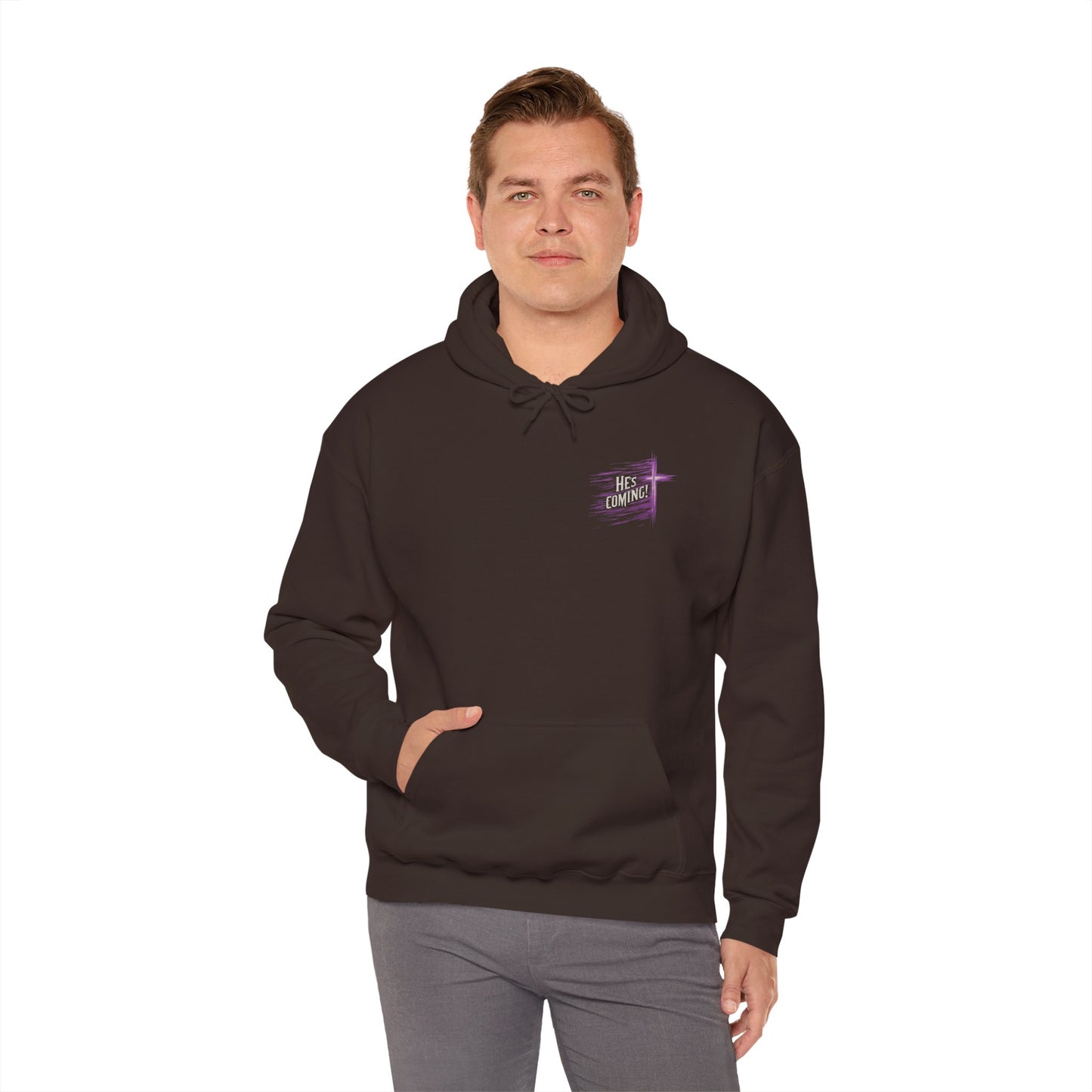 He’s Coming – Men’s Christian Hoodie