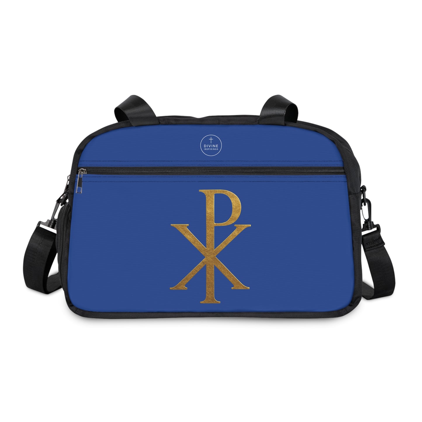 Women's Victory in Christ Fitness Bag in Blue – Chi Rho Symbol