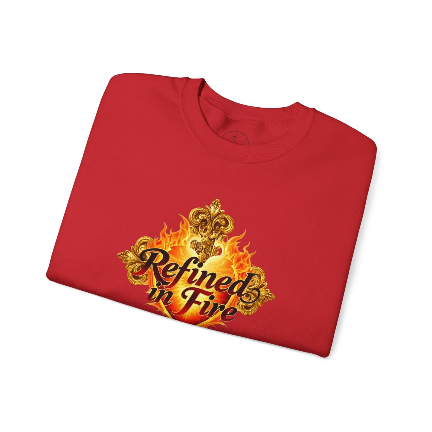 Refined in Fire - Men's Ornate Christian Sweatshirt