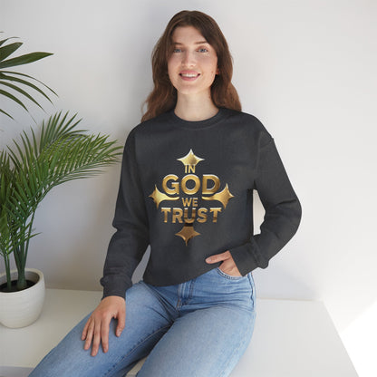 In God We Trust (Gold) - Women’s Christian Sweatshirt