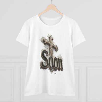 Christian Women’s T-Shirt – Soon Cross Tee