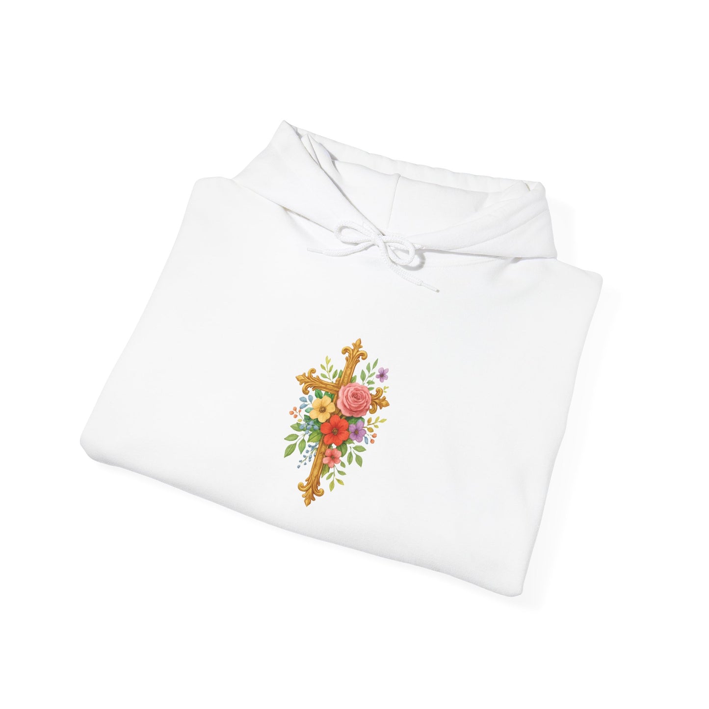 Floral Cross Women’s Christian Hoodie