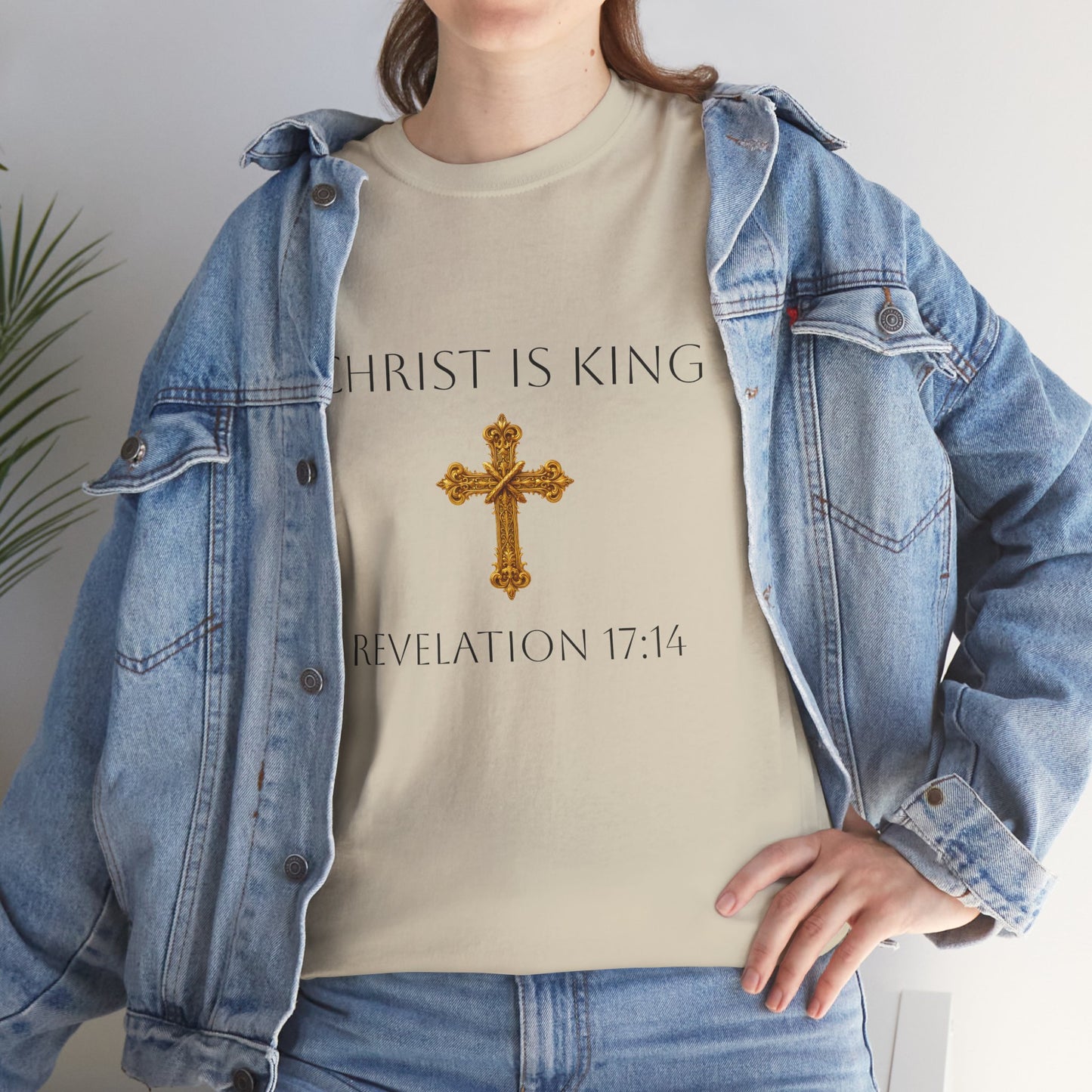 Christ is King - Women’s Christian Tee (Dark Lettering)