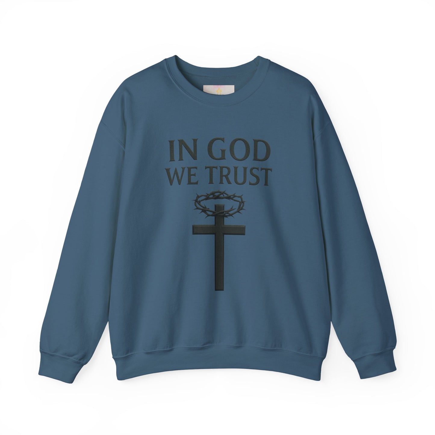 Unshaken Trust – In God We Trust Men’s Christian Sweatshirt