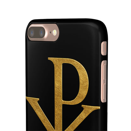 Black Chi Rho Snap Case for iPhone – The Way, Truth & Life