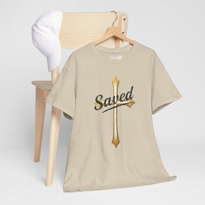 Saved Men's Tee – Christian Faith Apparel with Bold Design