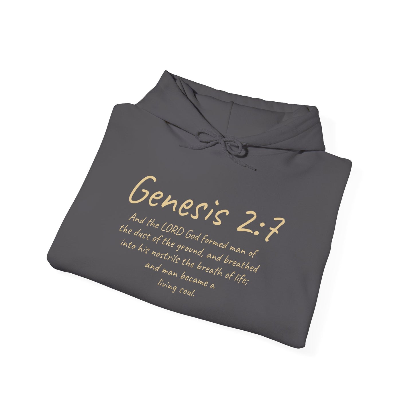 Formed from the Dust (Light Lettering) | Men’s Christian Hoodie with Genesis 2:7